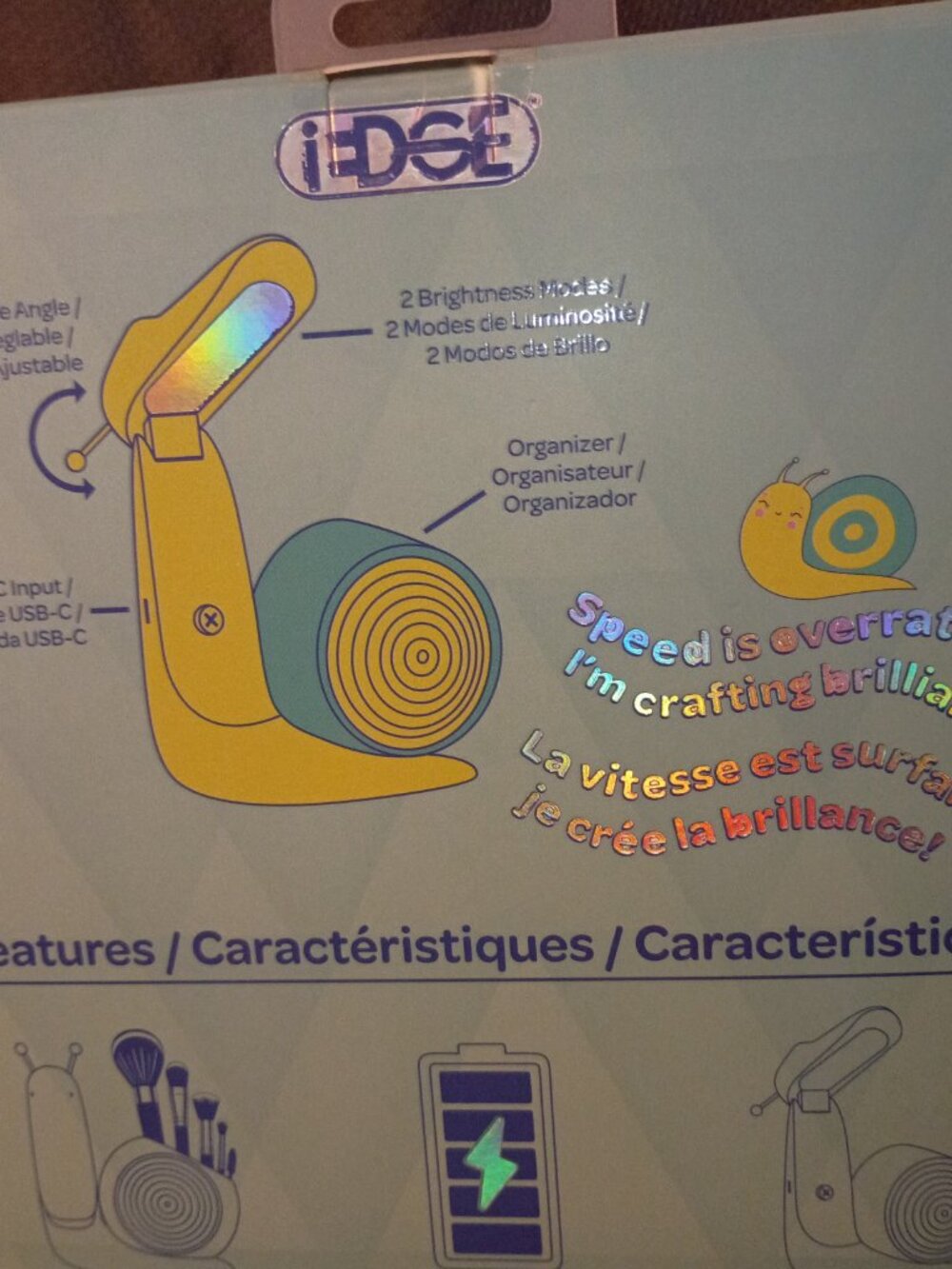 Iedge Snail LED Desk Lamp NWT! - Picture 3 of 5
